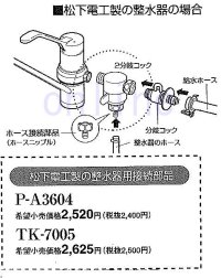 画像1: CB-K6 -PANASONIC●●　2分岐コック　