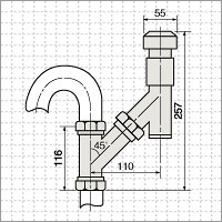 画像1: MDW32N  洗面・手洗器用　ミニドルゴ【森永エンジニアリング】