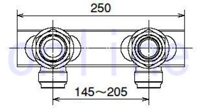 画像1: WL11-1313-S-2P   ダブルロックジョイント WL11型 UB貫通継手 【オンダ製作所】