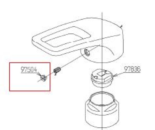画像2: TH97504 インデックス　旧97504【TOTO】 (2)