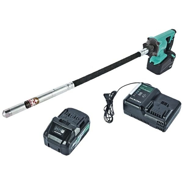 画像1: MUV-Fe28M EP 三笠産業 充電式バイブレーター  1.0mホース 【本体+充電器+バッテリーセット】 | コードレス 28mm径 (1)