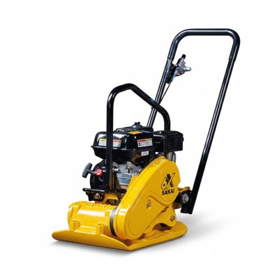 画像1: PC6X 酒井重工業 プレートコンパクター  可倒式ハンドル | 60kg級 転圧機 ホンダエンジン搭載 (1)