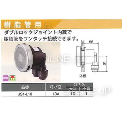 画像3: JS1-L10【オンダ製作所】無極性循環金具 JS型  L型 ダブルロックジョイント式  10個 (3)
