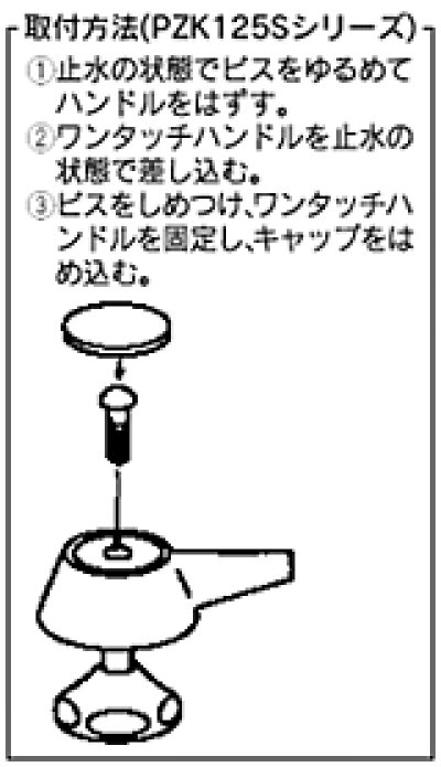 画像3: PZK125Sワンタッチレバーハンドル（小）
