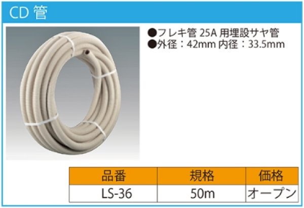 画像2: ◎LS-36　CD管【未来工業】　 (2)