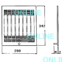 画像1: サンウェーブ　ＳＧＦ－６０１ＮＢＨ　　レンジフード フィルター  3880331