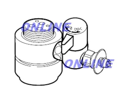 画像6: ●● KVK  KM5011T用 分岐水栓 CB-SKH7-ON (6)