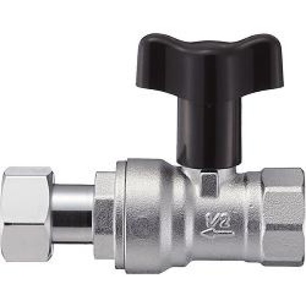 画像1: V657BV-20 (ナット付)逆止付ボールバルブ【SANEI株式会社】　 (1)