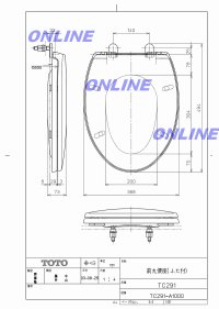 画像1: TC291  普通便座  　03前丸便座 (エロンゲートタイプ)【TOTO】