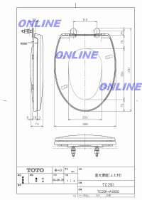 画像1: TC291  普通便座  　03前丸便座 (エロンゲートタイプ)【TOTO】  