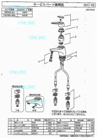 画像1: KPS077AH シングルレバー DLC セラミックカートリッジ　KVK MYM 