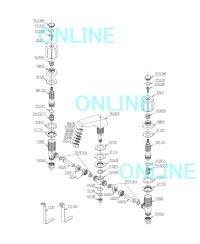 画像1: TH5B0307開閉バルブユニット（TGL600型用）【TOTO】 旧9B1120