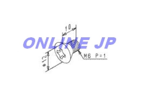 画像1: TH61125N   丸皿小ねじ M6×10【TOTO】 (1)