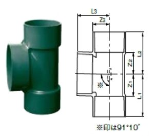 画像1: 耐火DV継手　90Y 径違い90Y DT　FSDT (1)