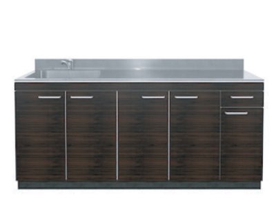 画像1: CXO1800-O　コンパクトキッチン　CXOシリーズ　奥行60cm　1800×600×850/40mm　大ゴミ付 (1)