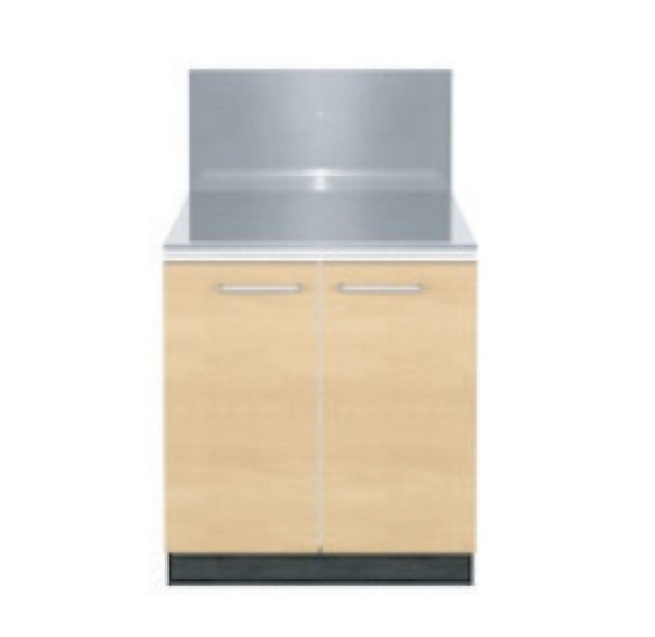 画像1: CXO600BG　コンパクトキッチン　ガス台　奥行60cm　600×600×670/220mm　バックガード付 (1)