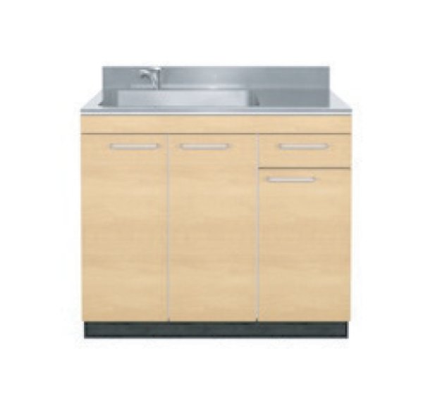 画像1: CXO900-O　コンパクトキッチン　CXOシリーズ　奥行60cm　900×600×850/40mm　大ゴミ付 (1)