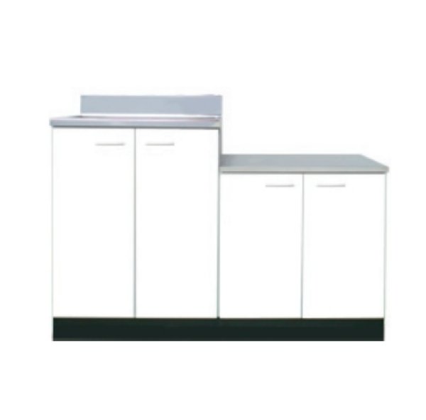 画像1: BK1200NG　ジョイントキッチン　Bシリーズ　奥行46cm　ホワイト　1200×460×800×635mm　 (1)
