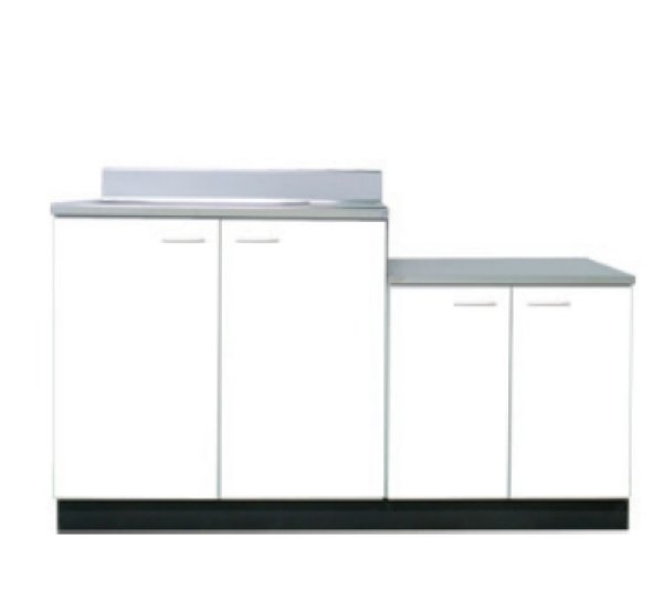 画像1: BK1400NG　ジョイントキッチン　Bシリーズ　奥行46cm　ホワイト　1400×460×800×635mm　 (1)