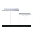 画像1: BKL1400NG　ジョイントキッチン　Bシリーズ　奥行55cm　ホワイト　1400×550×800×635mm　 (1)