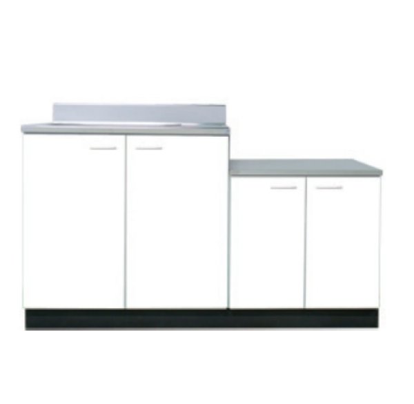 画像1: BKL1400NG　ジョイントキッチン　Bシリーズ　奥行55cm　ホワイト　1400×550×800×635mm　 (1)