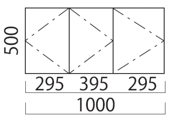 画像2: V1000　ブロックキッチン　吊り戸棚　Ｖシリーズ　1000×400×500mm　 (2)