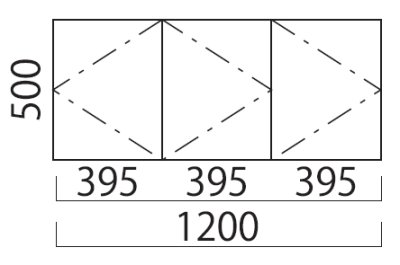 画像2: V1200　ブロックキッチン　吊り戸棚　Ｖシリーズ　1200×400×500mm　 (2)