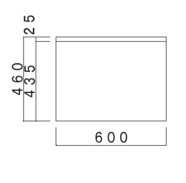 画像2: VA600T　ブロックキッチン　調理台　奥行46cm　600×460×800/90mm　 (2)
