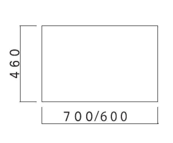 画像2: VA700G　ブロックキッチン　ガス台　奥行46cm　700×460×635mm　 (2)