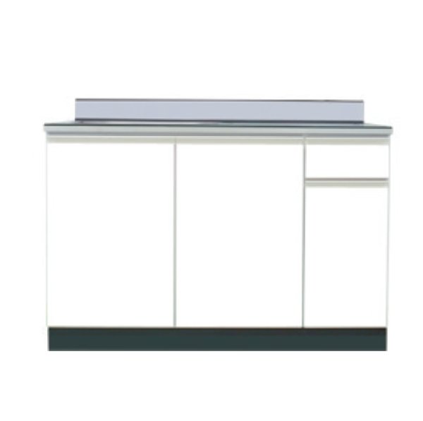 画像1: VE1200R/L　ブロックキッチン　VE　奥行55cm　1200×550×800/90mm　大ゴミ付 (1)