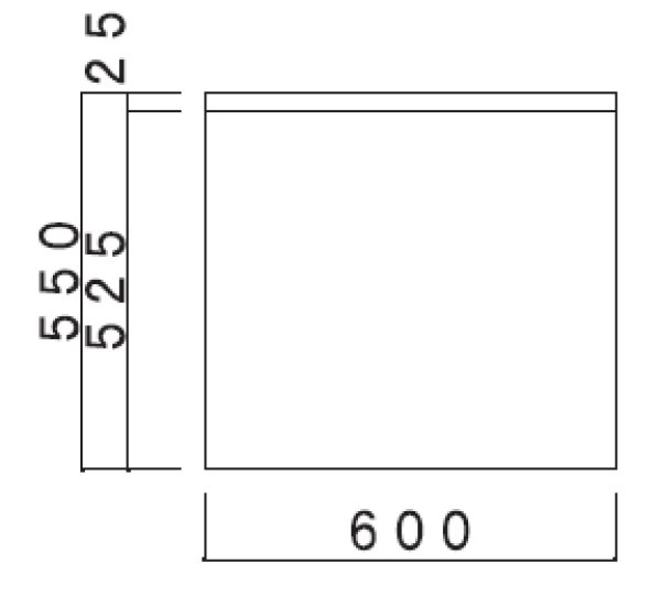 画像2: VE600BG　ブロックキッチン　ガス台　奥行55cm　600×550×635mm/250mm　 (2)