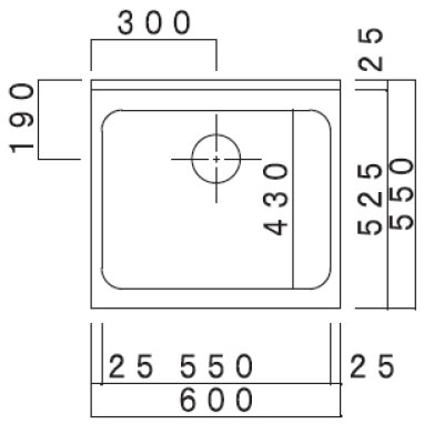 画像2: VE600N　ブロックキッチン　VE　奥行55cm　600×550×800/90mm　 (2)