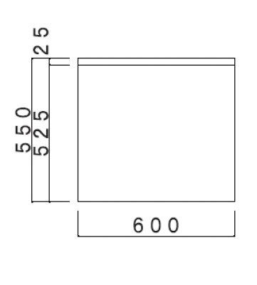 画像2: VE600T　ブロックキッチン　調理台　奥行55cm　600×550×800/90mm　 (2)