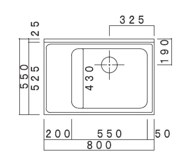 画像2: VE800R/L　ブロックキッチン　VE　奥行55cm　800×550×800/90mm　 (2)