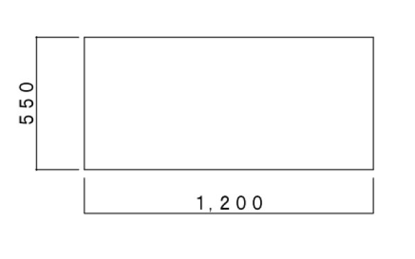 画像2: BN1200G　ブロックキッチン　ガス台　奥行55cm　ホワイト　1200×550×635mm　 (2)