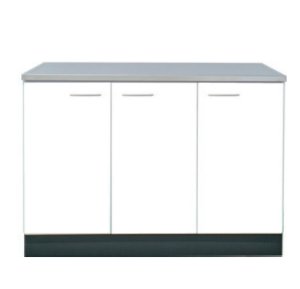 画像1: BN1200G　ブロックキッチン　ガス台　奥行55cm　ホワイト　1200×550×635mm　 (1)