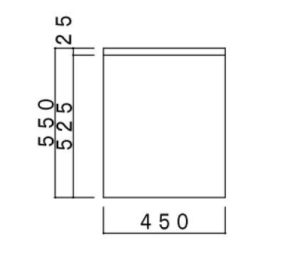 画像2: BN450T　ブロックキッチン　調理台　奥行55cm　ホワイト　450×550×800/90mm　 (2)