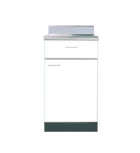 画像1: BN450T　ブロックキッチン　調理台　奥行55cm　ホワイト　450×550×800/90mm　 (1)