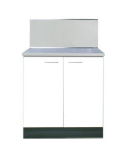 画像1: BN700BG　ブロックキッチン　ガス台　奥行55cm　ホワイト　700×550×635mm　 (1)
