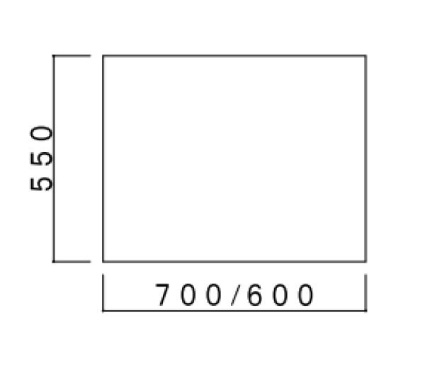 画像2: BN700G　ブロックキッチン　ガス台　奥行55cm　ホワイト　700×550×635mm　 (2)