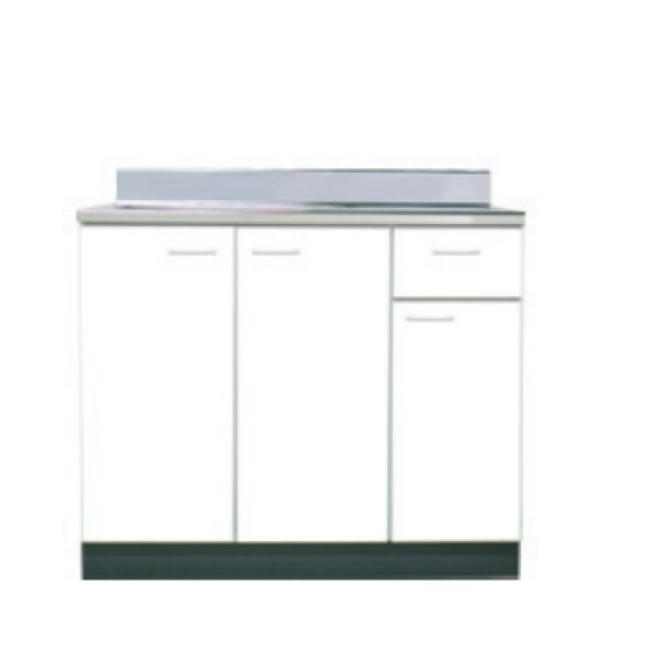 画像1: BN900R/L　ブロックキッチン　Bシリーズ　奥行55cm　ホワイト　900×550×800/90mm　 (1)