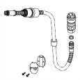 画像1: F-1020063 引出しホースセット 1250mm 水栓交換パーツ | ジェイトップ・ユーコー (カクダイ)  (1)
