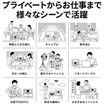 画像6: Victor ポータブル電源 BN-RF800 806Wh | リン酸鉄リチウムイオン 長寿命 JVCケンウッド (6)