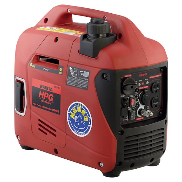 画像1: HPG1100iS 防音型インバータガソリン発電機 MEIHO【ワキタ】　 (1)