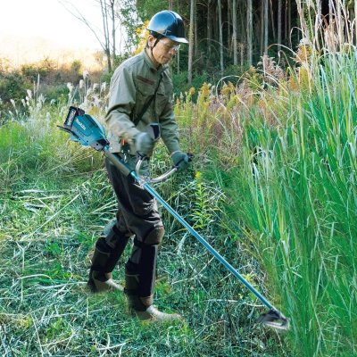 画像6: マキタ 充電式草刈機 40Vmax MUR005GRM Uハンドル 4.0Ahバッテリ・急速充電器付 | プロ仕様 25mLエンジン同等 (6)