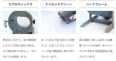 画像6: ON208H ベジピカ　ハイブリッド　水流式野菜洗い機【株式会社オーミヤ】 (6)