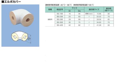 画像2: BS　パイプガード　エルボカバー 銅管用　イノアック　INOAC (2)