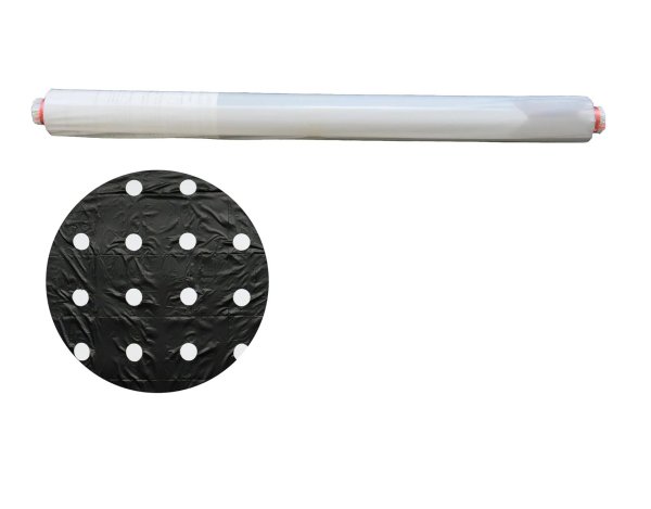 画像1: 【穴あきマルチの決定版】AMS95BK200-1545 NINJAマルチ 95cm 200m | トンネル栽培・地温上昇に最適 (1)