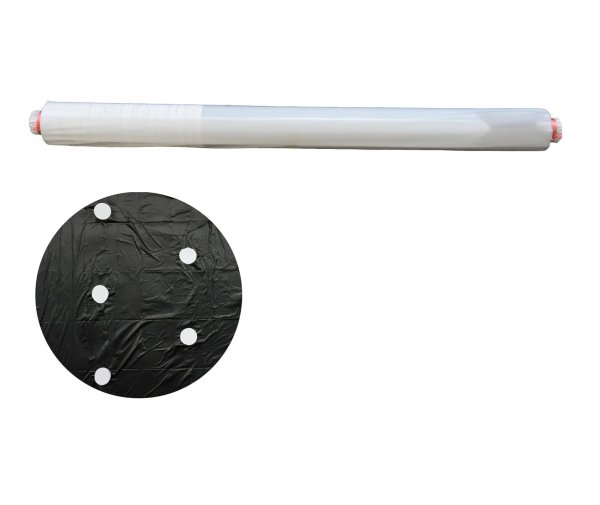 画像1: 【穴あきマルチの決定版】AMS95BK200-3060 NINJAマルチ 95cm 200m | トンネル栽培・地温上昇に最適 (1)