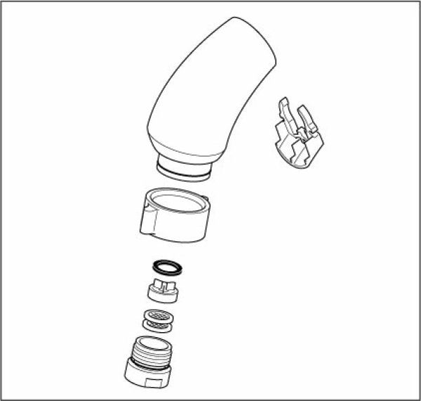 画像1: HC748-6【KVK】旧MYM 洗面水栓用シャワーヘッド (1)